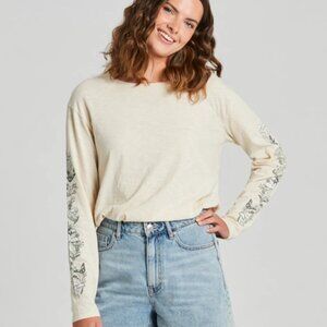 Life is Good Easy Fit Mushroom Garden Slub Tee Women's